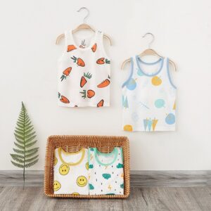Kids Toddler Boys Girls Casual Cute Cartoon Print Tank Top