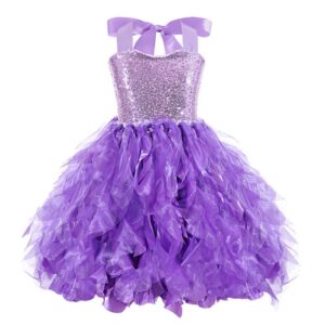 Kids Toddler Girls Fashion Casual Party Sequins Sleeveless Tutu Princess Dress