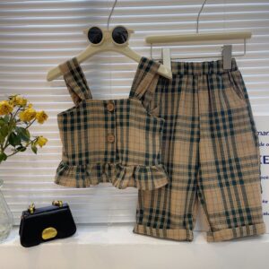 Kids Toddler Girls Fashion Casual Stripe Print Camisole Trousers Set