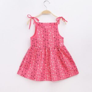 Kids Toddler Girls Casual Cute Tiny Flower Print Strap Dress