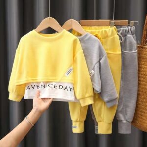 Children Kids Toddler Girls Long Sleeves Sweatshirt And Pants 2 Pcs Set