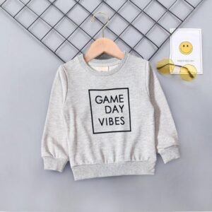 Children Kids Toddlers Girls Boys Letter Print Long Sleeves Sweatshirt