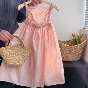 Kids Toddler Girls Casual Cute Solid Color Cami Dress