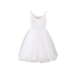 Kids Toddler Girls Fashion Cotton Paneled Mesh Slip Dress