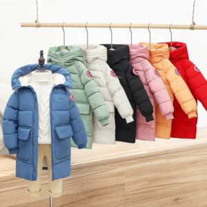 Kids Toddler Girls Boy Fashion Long Hooded Bubble Coat