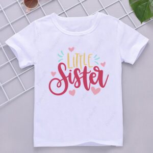 Kids Girls Casual Letter Pattern Round Neck Short Sleeve Basic T-Shirt
