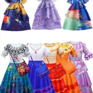 Children Magic Full House Cosplay Magic 3D Digital Printing Children Dress and Bag Set