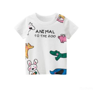 Girls Cute Cartoon Print T-Shirt