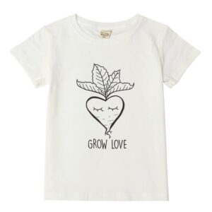 Kids Simple Radish Pattern Casual T-Shirt