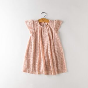 Girls Fashion Lace Hollowed-out Dress