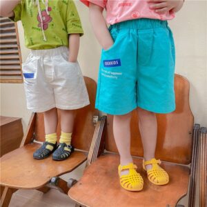 Kids Fashion Letter Pattern Casual Shorts