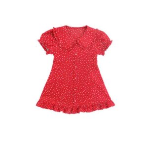 Girls Polka Dot Jumpsuit Dress