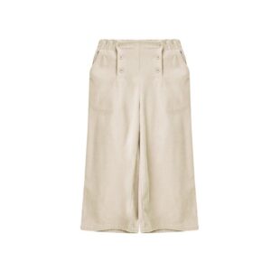 Girls Casual Solid Color Corduroy Fashion Wide Leg Pants