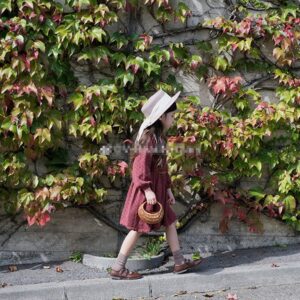 Kids Toddler Girls Autumn And Winter Pure Cotton Hollow Princess Long Sleeve Dress