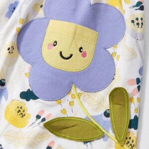 Kids Toddler Girls Casual Cute Cartoon Print Short Sleeve Lapel Dress