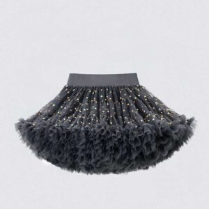 Kids Toddler Casual Cauchy Star Sequins Mesh Party Tutu Princess Skirt