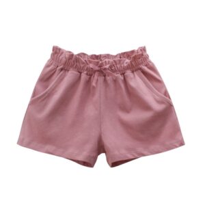 Kids Toddler Big Girls Basic Versatile Solid Color Shorts