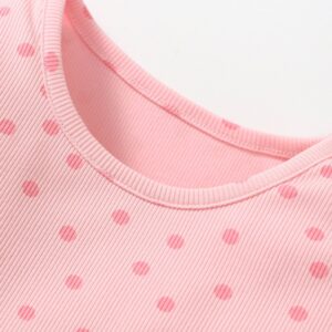 Kids Toddler Girls Spring Autumn Fashion Casual Cute Polka Dot Pattern Round Neck Long Sleeve Rainbow Mesh Dress