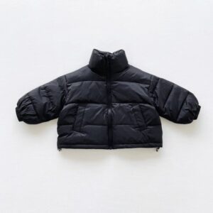 Kids Toddler Girls Boys Winter Fashion Casual Solid Color Turtle Neck Down Coat