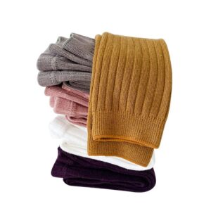 Kids Toddler Girls Spring Autumn Fashion Casual Solid Color Tight Basic Knitted Nine Leggings Pants