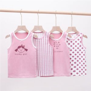 Children Kids Baby Fashion Girls Casual Basic Cute Print Sleeveless Sling Vest Top