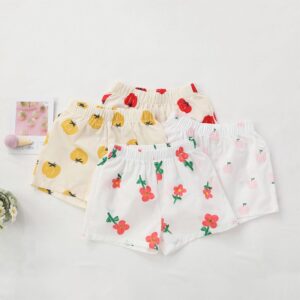 Children Kids Baby Fashion Girls Casual Basic Print Shorts