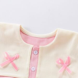 Children Kids Baby Fashion Girls Long Sleeve Lapel Cute Bear Print Dress