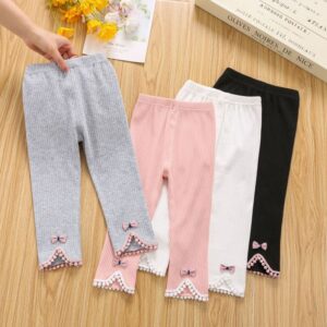 Children Kids Baby Fashion Girls Casual Basic Leggings Pants