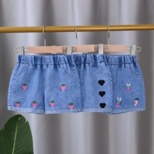 Children Kids Baby Fashion Girls Casual Basic Cute Denim Shorts