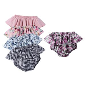 Children Kids Baby Fashion Girls Casual Flower Print Shorts