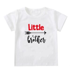 Children Kids Baby Fashion Boys Girls Short Sleeve Brother Sis Letter Print T-Shirt