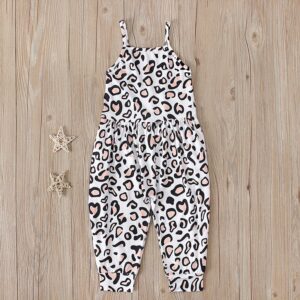 Children Kids Baby Fashion Girls Print Strapless Jumpsuit