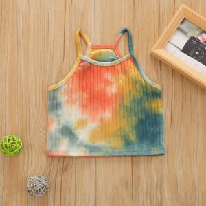 Children Kids Baby Fashion Girls Tie-Dye Camisole