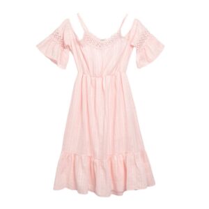 Children Kids Baby Fashion Girls Suspenders Strapless Ruffled Princess Sleeveless Dress