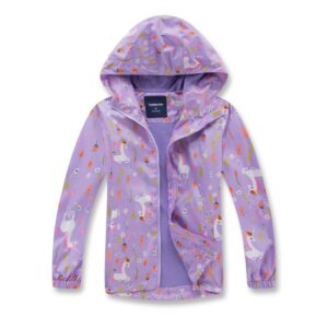Kids Toddler Girls Boy Fashion Waterproof Breathable Outdoor Lightweight Jacket Printed Sun Protection Jacket