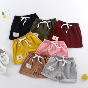 Kids Casual Elastic Summer Outer Wear Thin Shorts