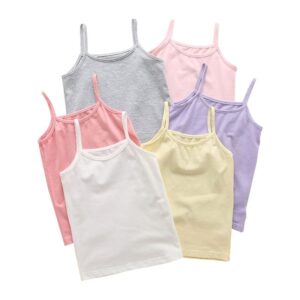 Kids Girls Basic Solid Color Sleeveless Camisole