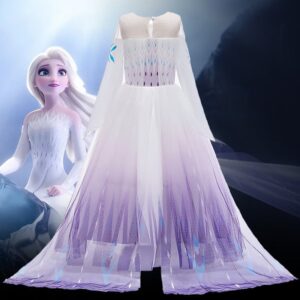Girls Diamond Pattern Gauze Frozen Princess Dress