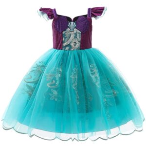 Girls Stringy Selvedge Embroidered Princess Party Dress