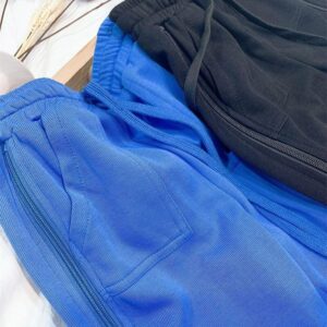 Girls Fashion Solid Color Zipper Design Pants