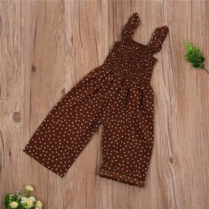 Girls Fashion Polka Dot Casual Jumpsuit
