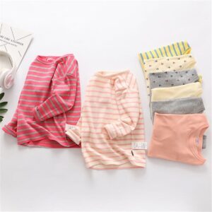 Kids Round Neck Long-sleeves Soft T-Shirt