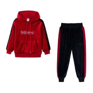 Fashion Girls Hooded Sports Set