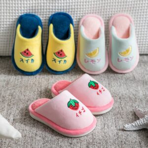 Kids Boys And Girls Autumn And Winter Cotton Warm Non-Slip Slippers