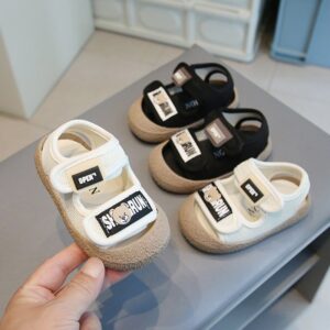 Kids Unisex Casual Cute Velcro Cover Toe Sandals