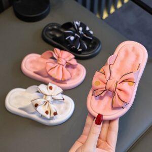 Kids Unisex Casual Cute Bow Thick-Soled Slippers