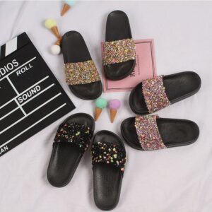 Children Kids Baby Fashion Girls Rhinestones Princess Soft Sole Casual Slippers Shoes