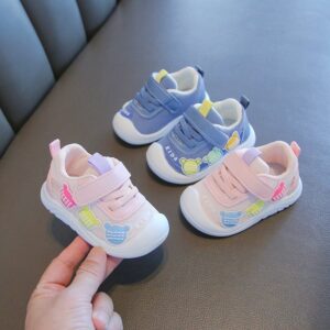 Kids Girls Casual Cute Velcro Flat First Walkers Shoes