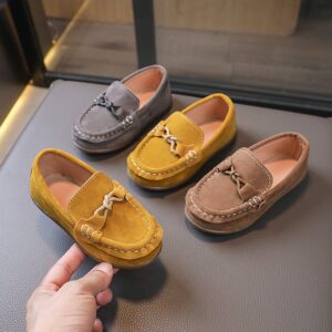 Kids Unisex Fashion Casual British Style Slip On Flat Loafers