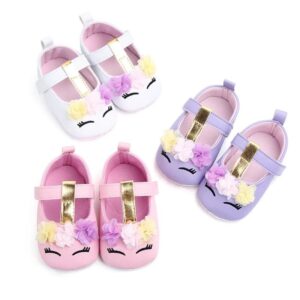 Baby Cute Cartoon Pattern Flower Decor First Walkers